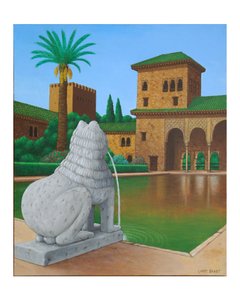 Daha Küçük Bir Sıçrama (keten üzerine akrilik) by Larry Smart